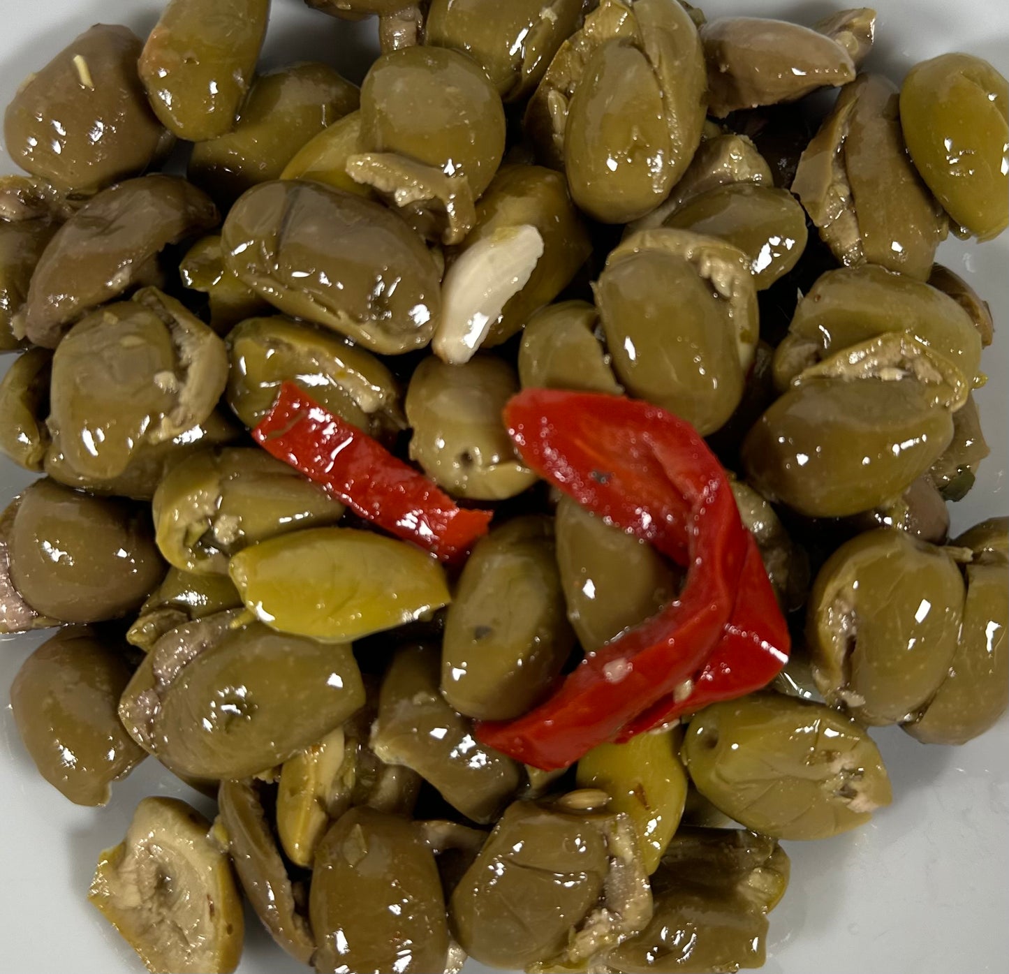 Entkernte Oliven nach Kalabrischer Bauernart - Olive Denocciolate alla Contadina (500 G)